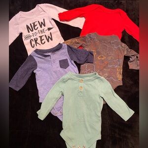 Kids Long Sleeve Onesies - Multicolor Set